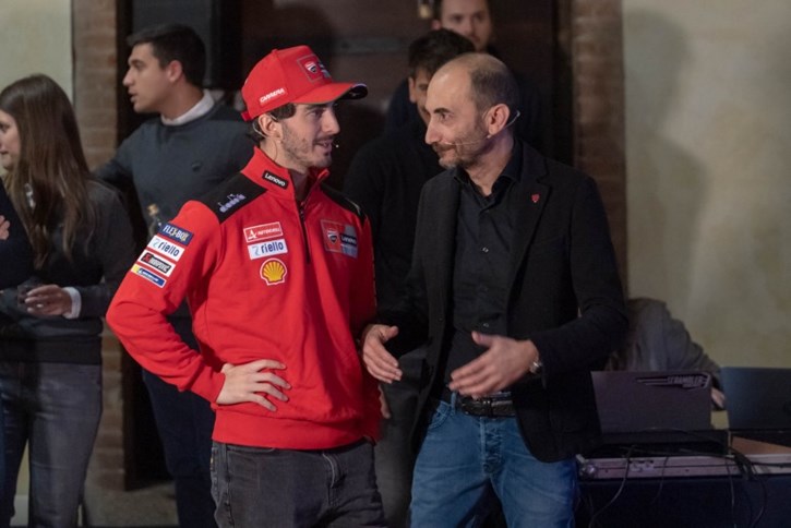 Pecco Bagnaia, Claudio Domenicali